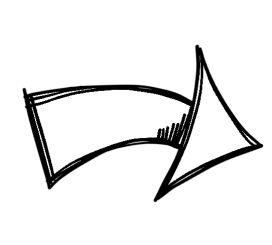Arrow pointing to organization prompt
