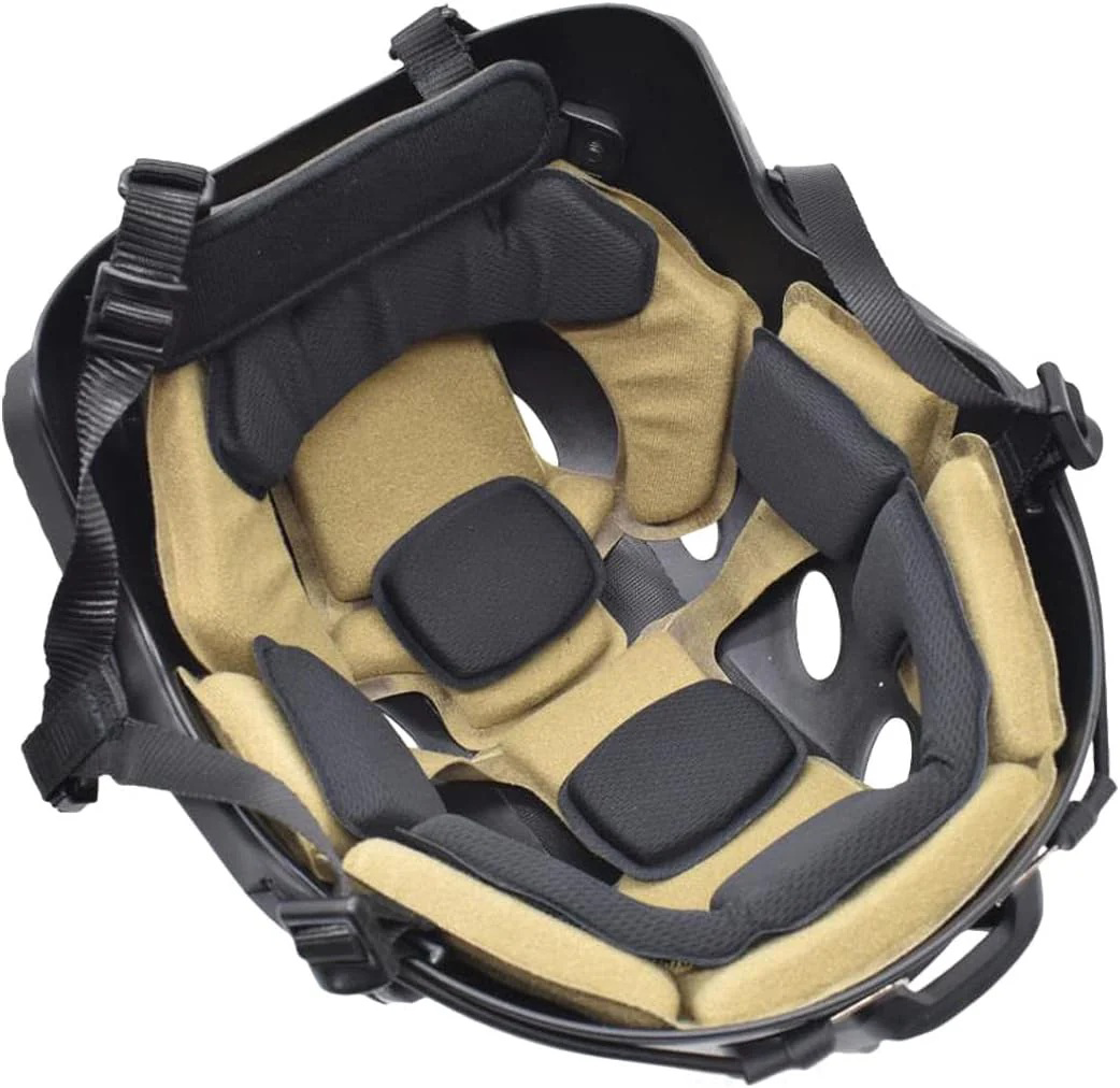 Interior padding of a helmet