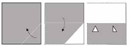 Paper folding sequence for question 7