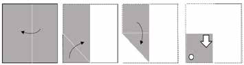 Sequence of paper folds and punch for question 18