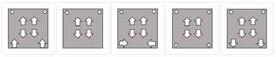 Answer options of punched holes for question 18
