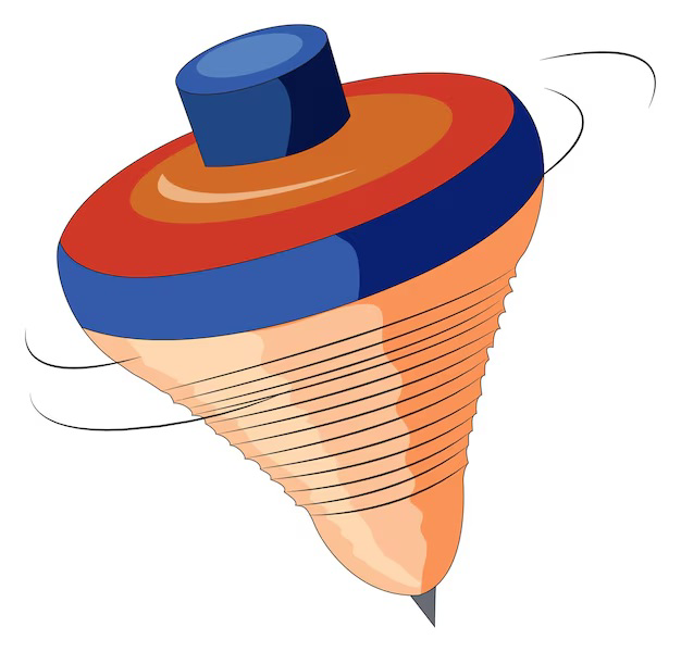 Spinning top diagram