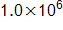 1.0 × 10^6