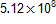 5.12 × 10^8