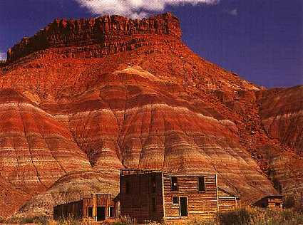 Layers of sedimentary rock near the Paria River in Utah